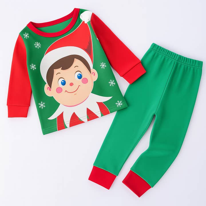 Conjunto de Ropa Festiva de 2 Piezas para Niño Pequeño Santa para venta al por mayor de Fennco Styles