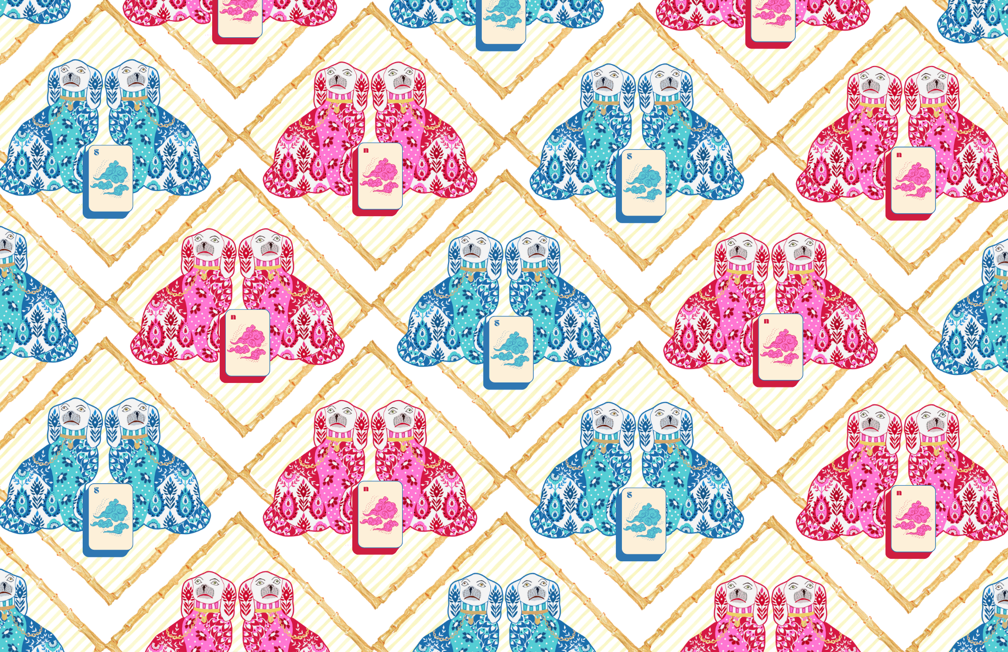 TAYLOR GRAY - Wholesale Decorative Tray - 11x17 MAHJONG MADNESS VOL 2 insert set of 1010