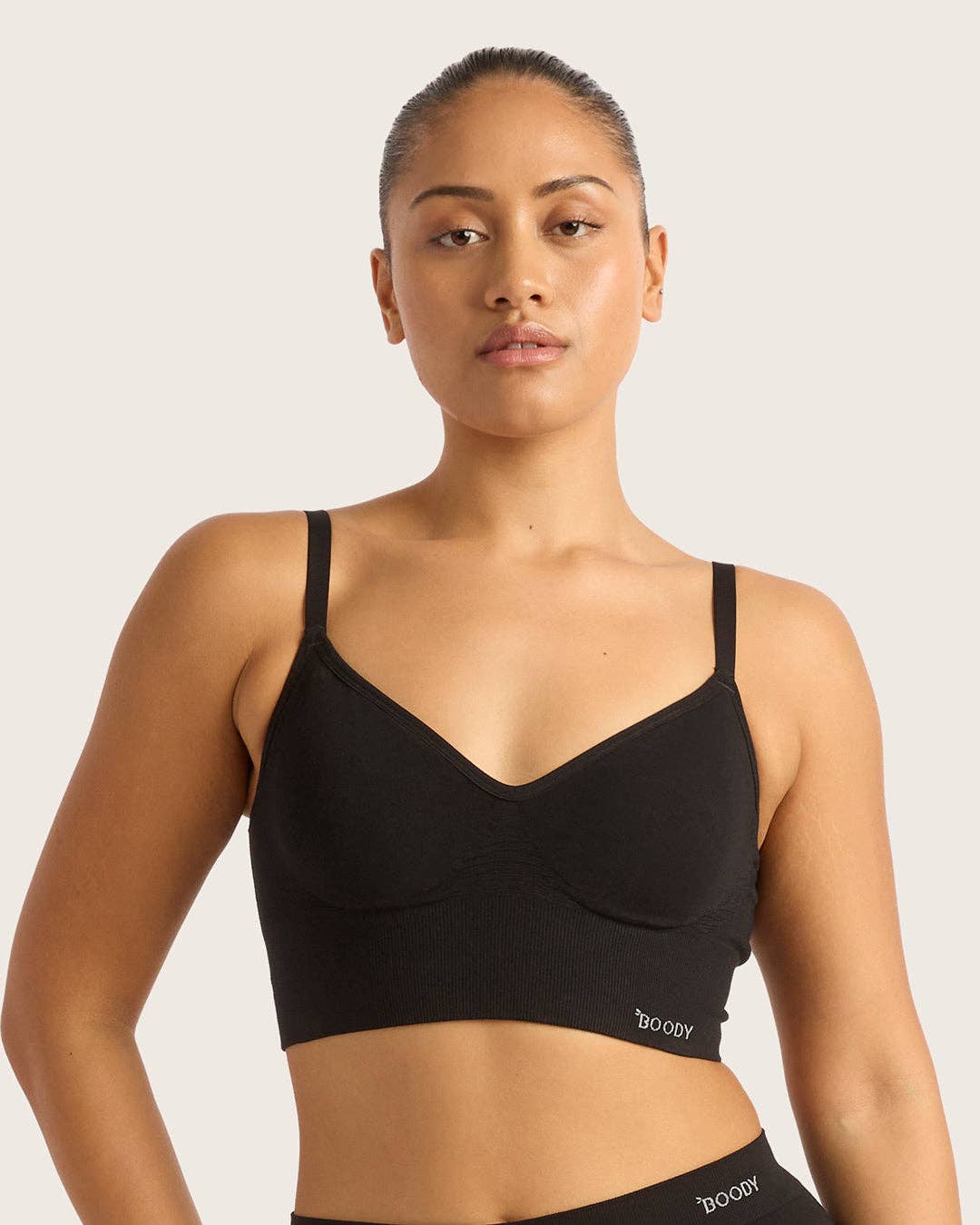 Wireless Low Back Bra - Black for wholesale on Faire8