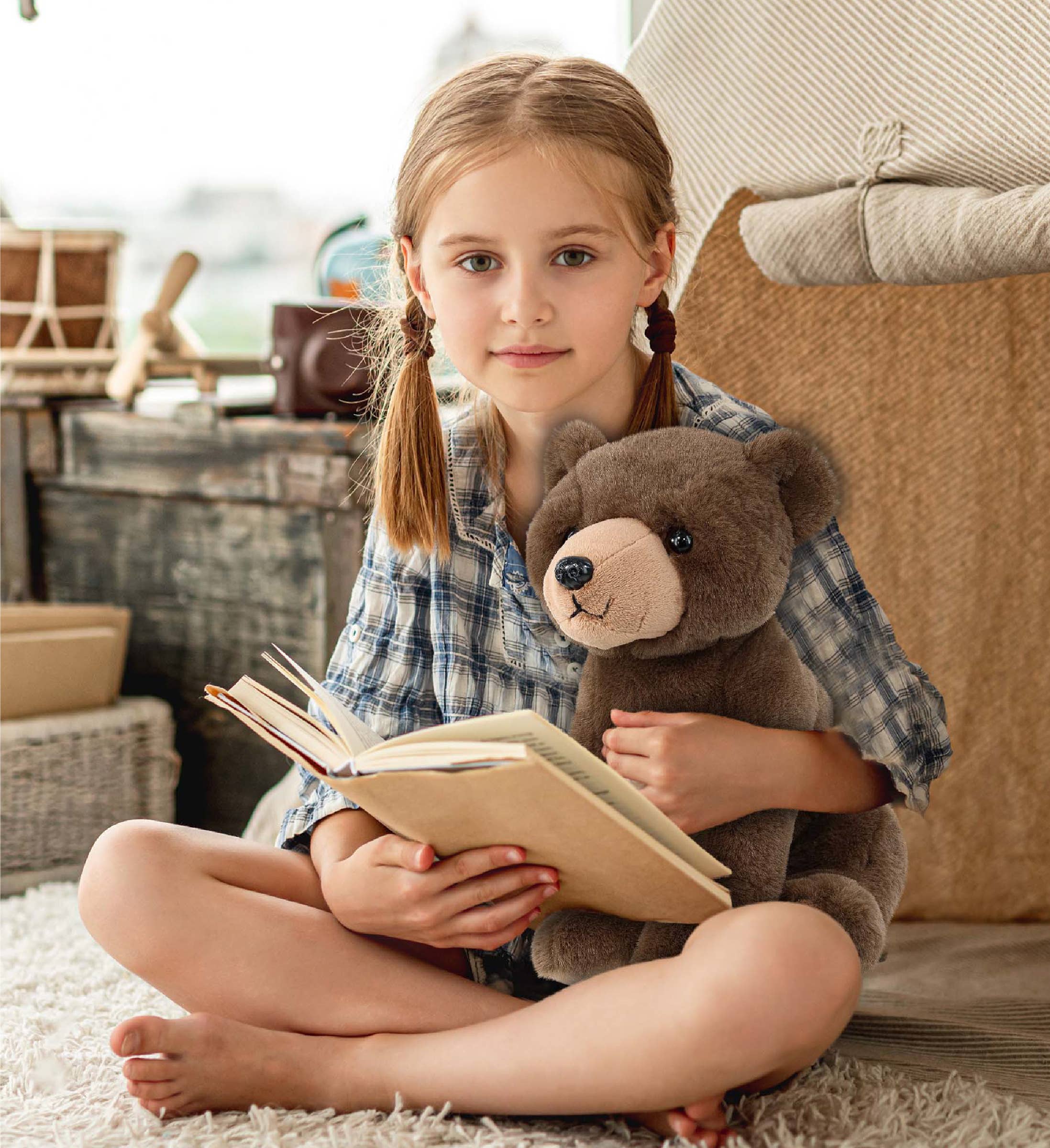 Cota Global – wholesale Fyllda/plyschleksaker - Barn och baby – Supermjuk plysch - Slapp grizzlybjörn 9"6