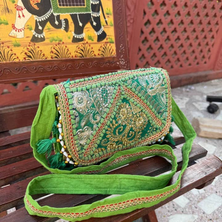 GYPSY STUDIO - Wholesale Shoulder Bag - Women's - Mirror & Sequin Work, Bohemian Chic Woman's Banjara Bag7