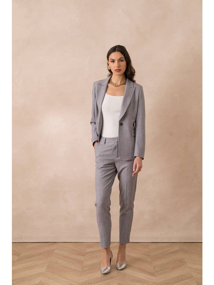 Attentif Paris – wholesale Kostymjacka – Dam – Heather figursydd kavaj för dam24