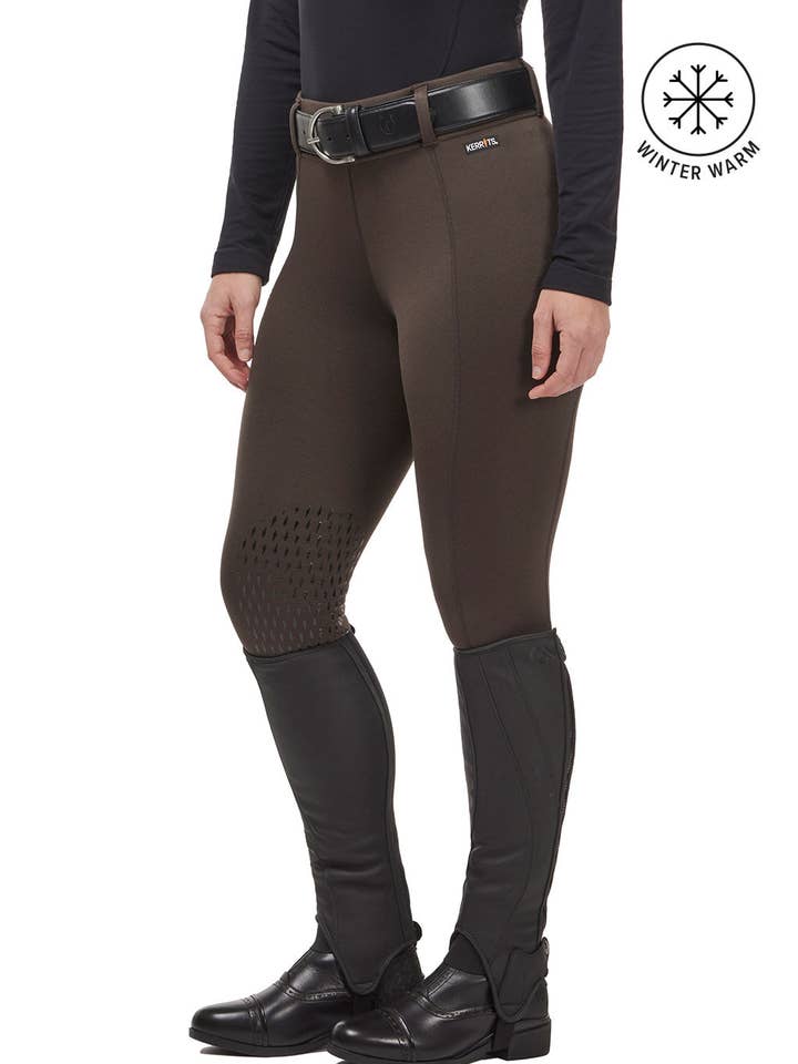 Kerrits - Wholesale Athletic/lounge leggings – Women's - Power Stretch® Fleece Knee Patch Pocket Riding Tight16