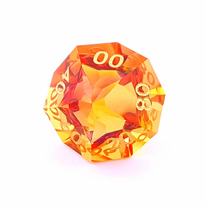 Tabletop Dominion Limited - Wholesale Dice - Molten Prism | Diamond Cut Sharp Edge Resin | 7 Piece Dice Set1