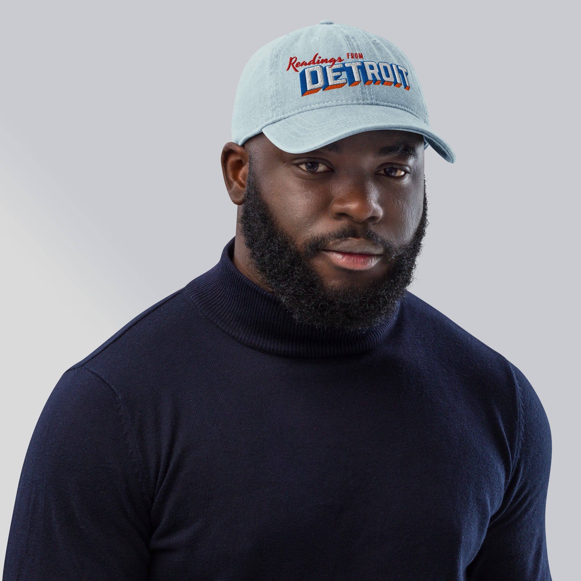 Fables & Tales Co. - Wholesale Baseball Cap - Unisex - Detroit Readings Denim Hat1