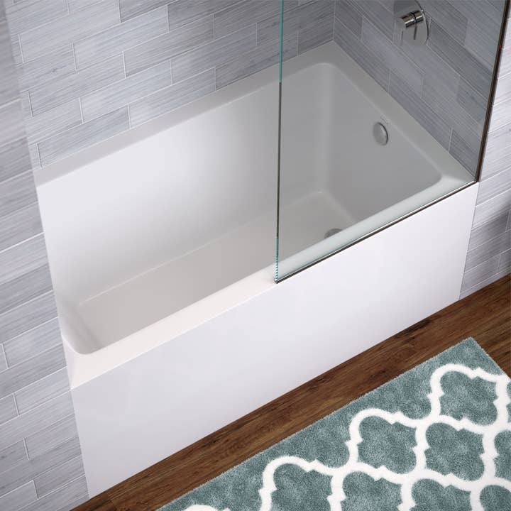 Voltaire 54" x 30" Right-Hand Drain Alcove Bathtub w/ Apron for wholesale by Swiss Madison
