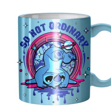 Lilo and Stitch So Not Ordinary Laser 14oz Ceramic Mug for wholesale by Silver Buffalo