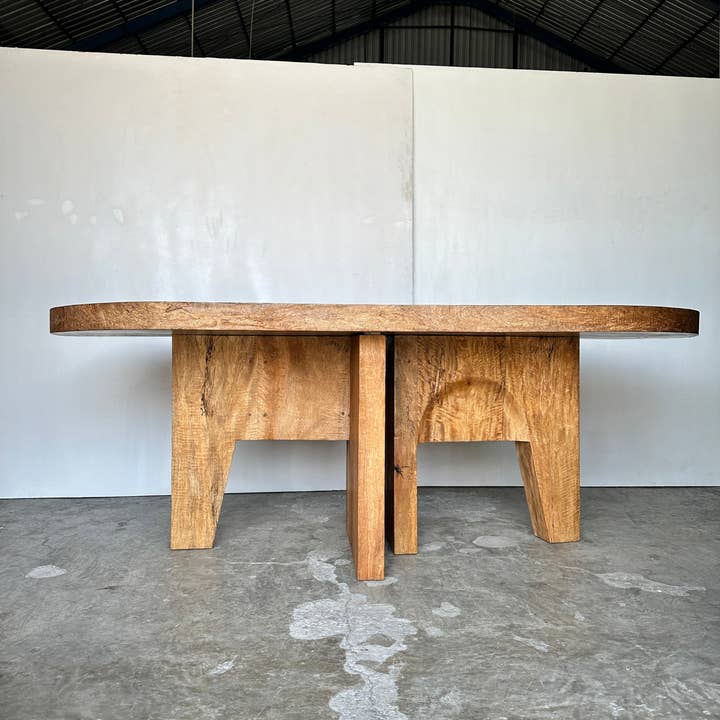 Office Objets - Wholesale Coffee Table - Massive mango wood table 2m10x1m58
