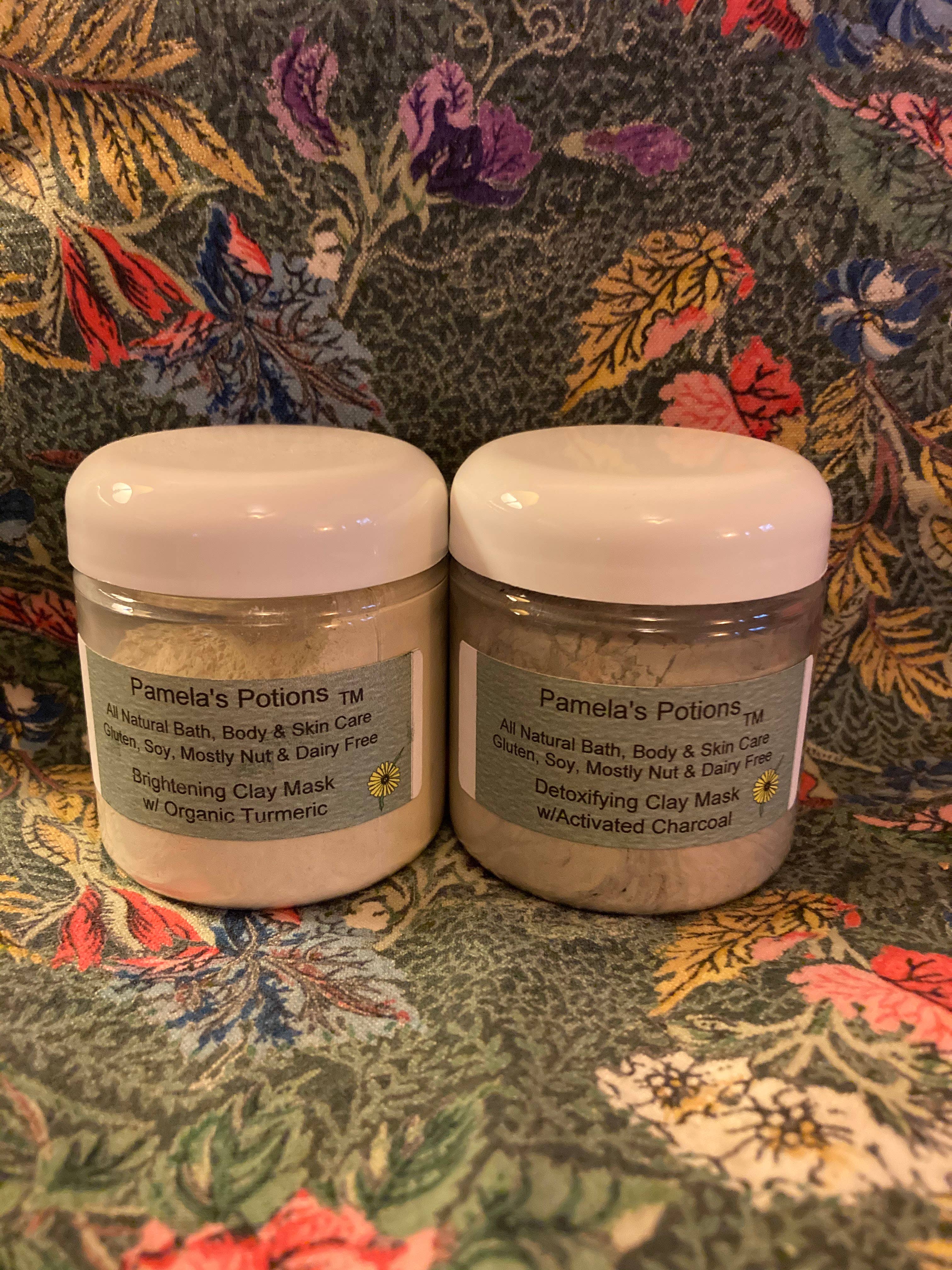 Pamela's Potions All Natural Bath, Body & Skin Care - Wholesale Skincare Face Mask - Detoxifying Clay Mask w/ Activated Charcoal1