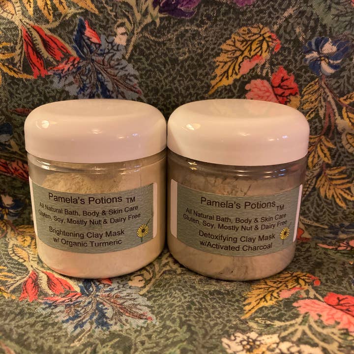 Pamela's Potions All Natural Bath, Body & Skin Care - Wholesale Skincare Face Mask - Detoxifying Clay Mask w/ Activated Charcoal1