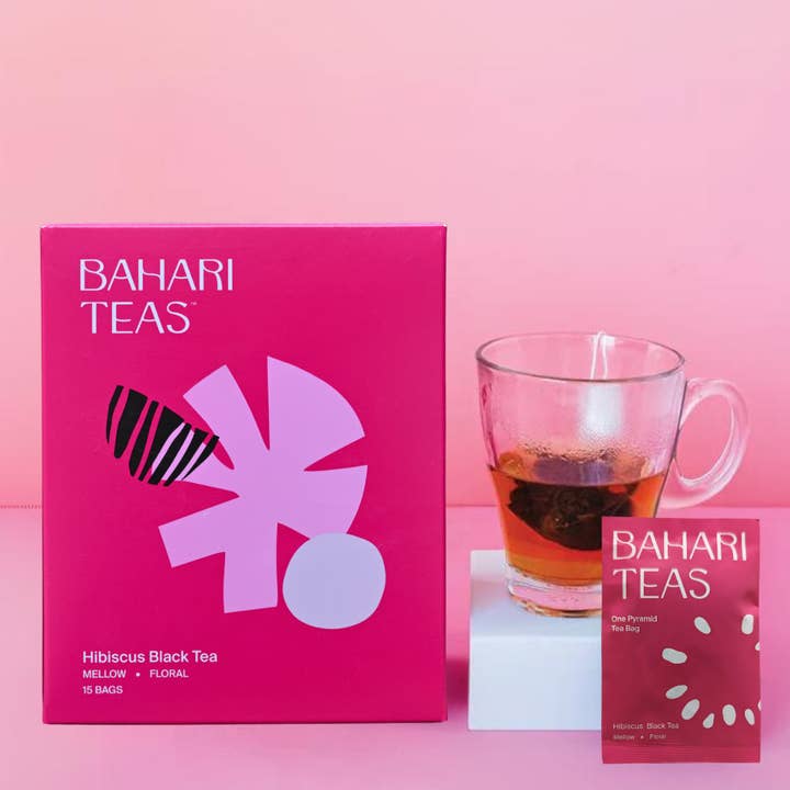 Kenyan Hibiscus and Strawberry Black Tea Bags - Fruity for wholesale by Bahari Teas