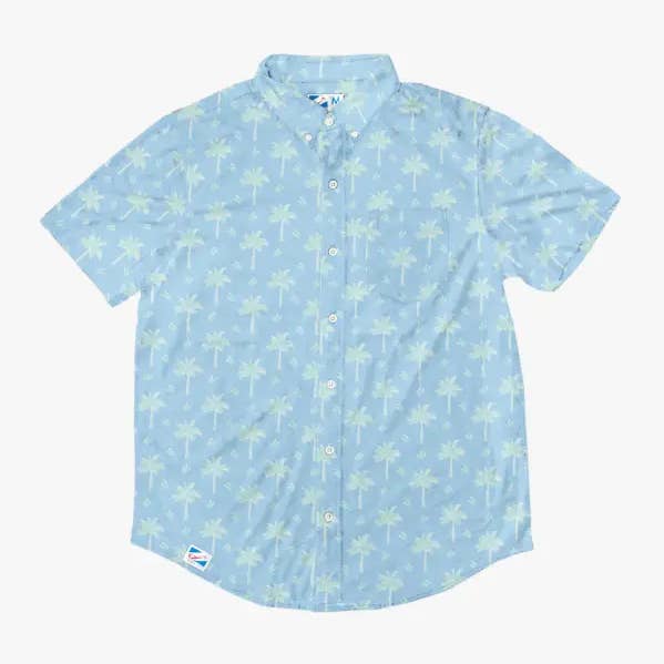 Pastel Palms - Camisa Stretch Rayon por atacado de Bermies