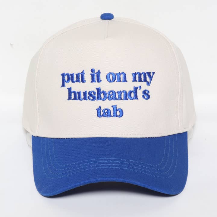 David And Young - Wholesale Baseball Cap - Unisex - PUT IT ON MY HUSBAND'S TAB Embroidery Baseball Caps