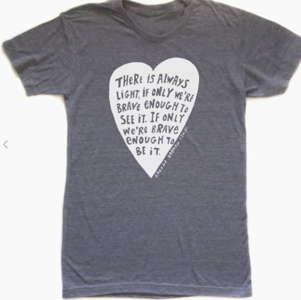Light (Amanda Gorman Quote) : Unisex Tee for wholesale by Megan Lee Designs