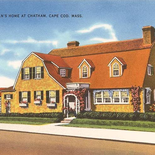 Art Print MA-321 Joseph Lincoln's House, Cape Cod, Mass. for wholesale by Found Image Press