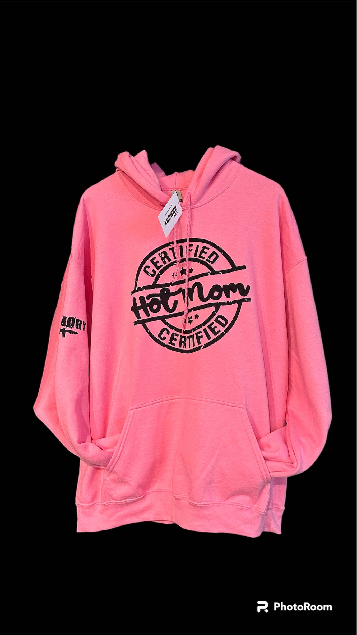 The Armory - Vente Sweat à capuche – femme - Chandail à capuchon certifié Hot Mom (rose)0