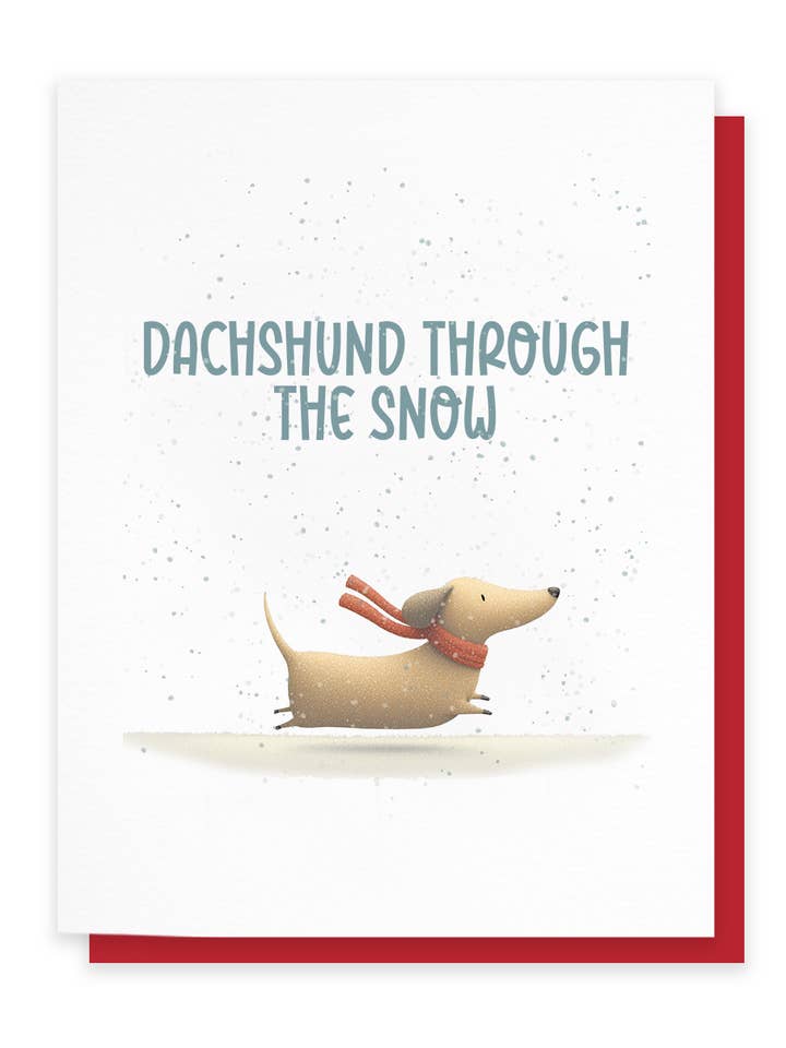 Dachshund Através da Neve por atacado de Hank & Bean