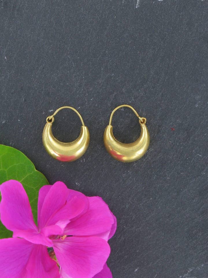 Gold Plated Silver Hoops for wholesale by Siren Silver Ltd