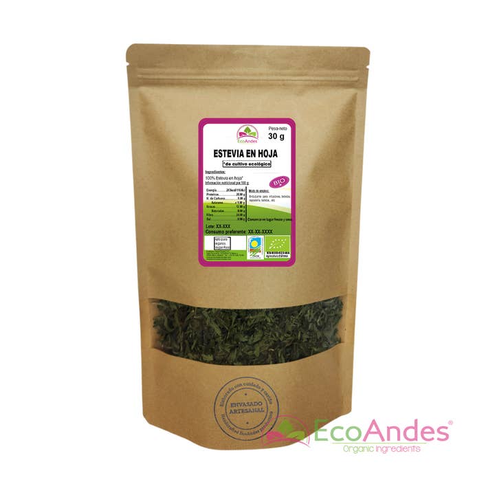 Estevia en hoja 30g - BIO para venta al por mayor de ECOANDES