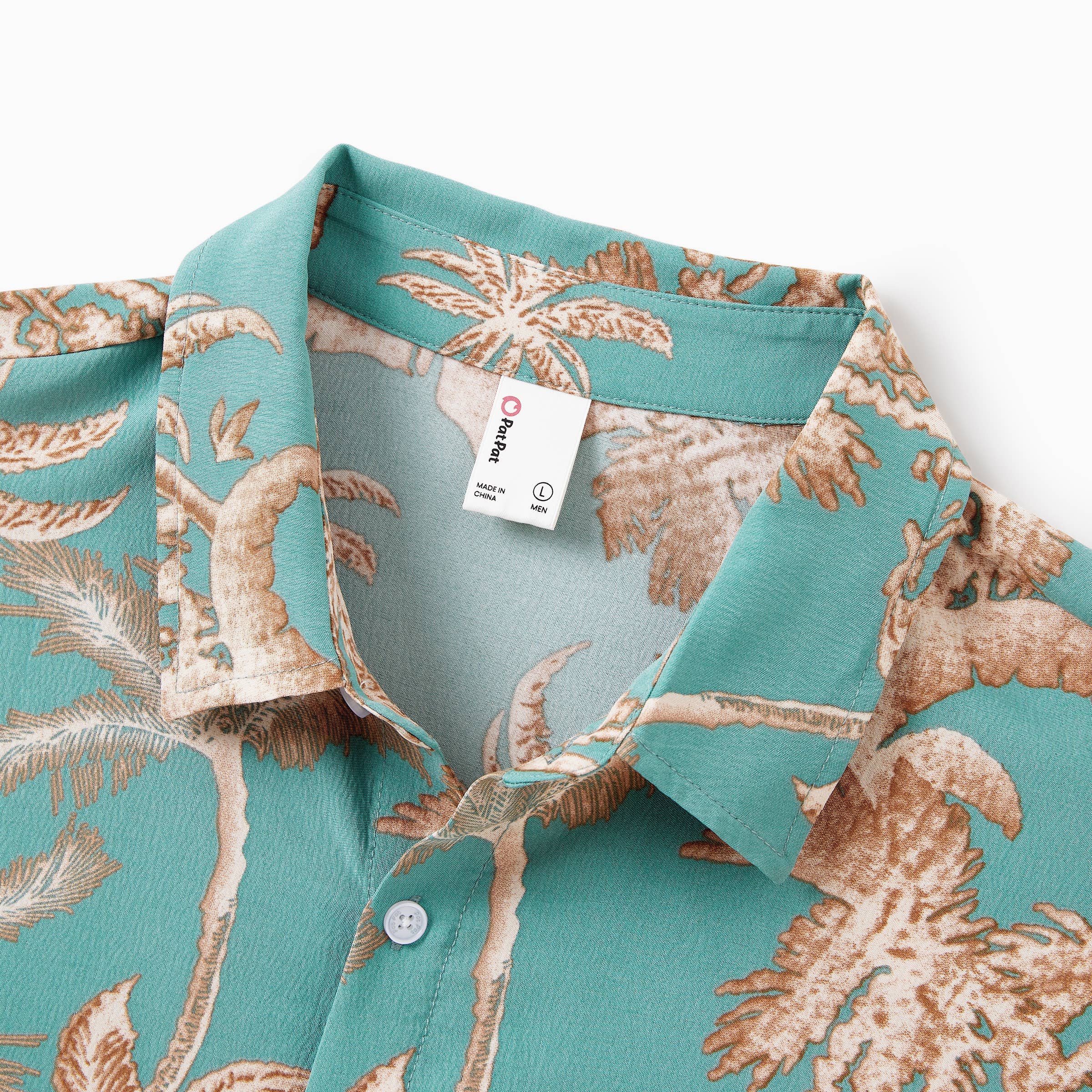 Turquoise Couples Matching Hawaiian Outfits – Shirt or Midi Dress for wholesale on Faire11