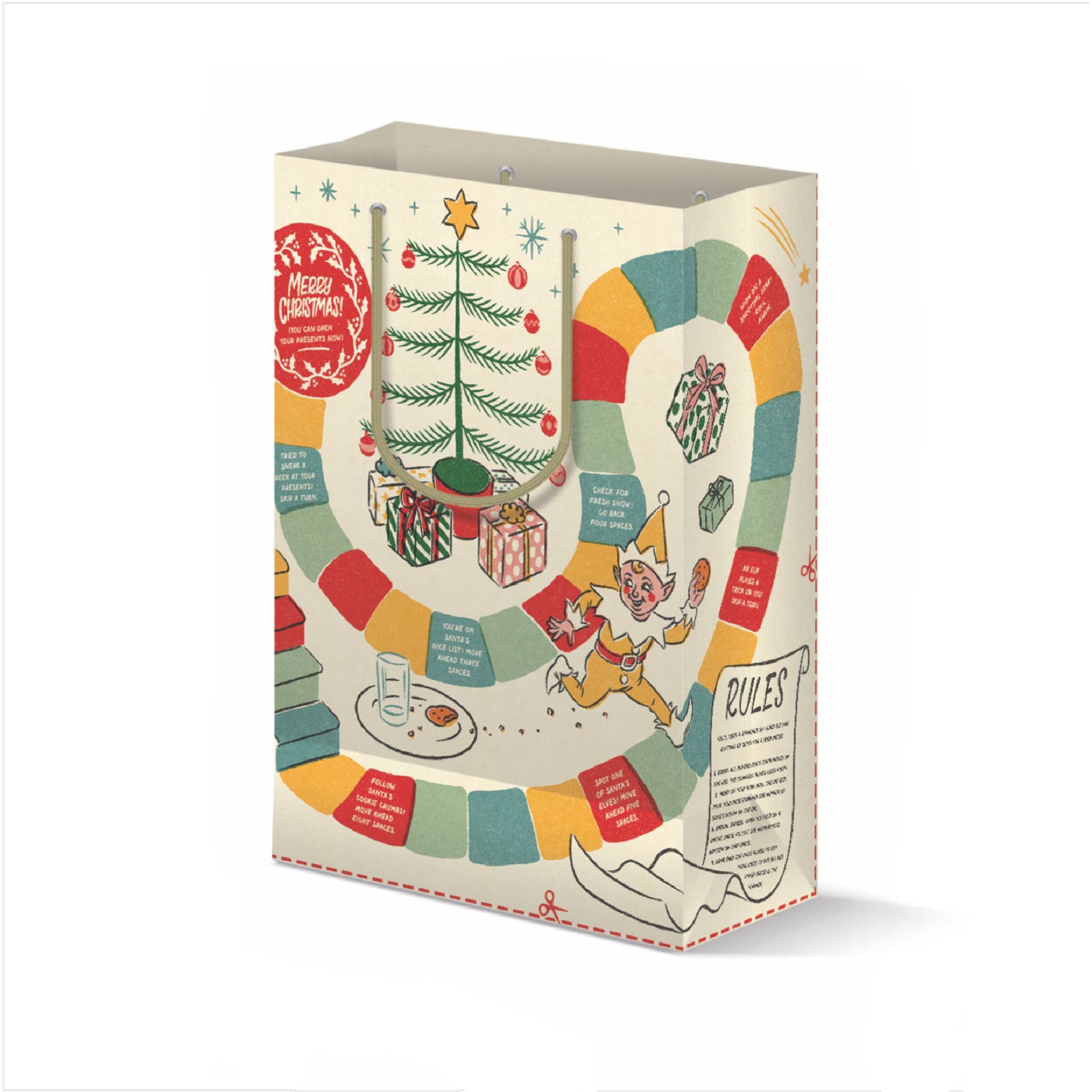 Wallflower Paper & Party – wholesale Gift bag – Holiday Game-board Gift Bag1