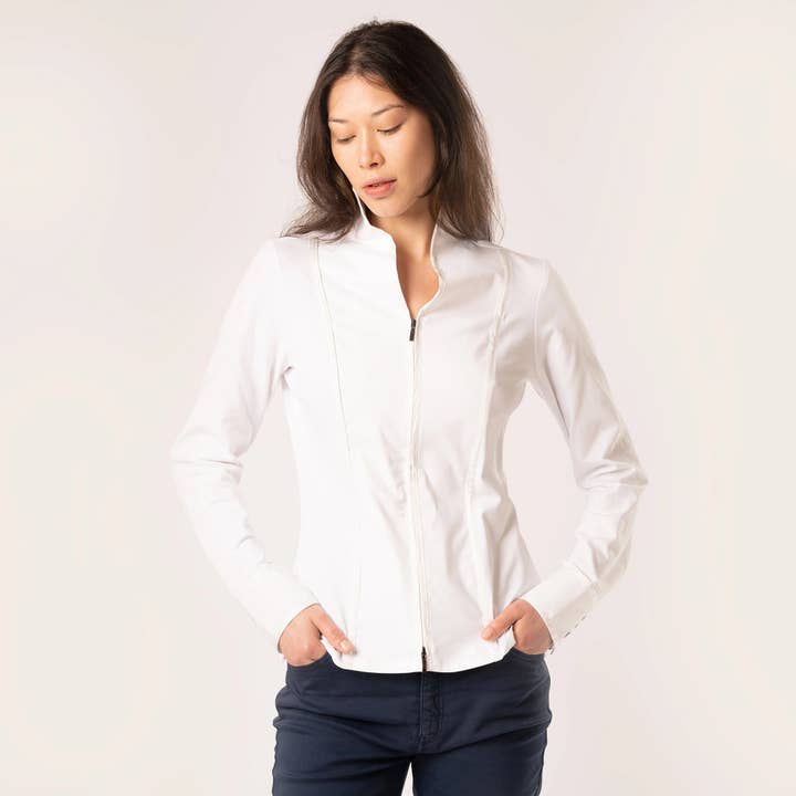 Welligogs - Wholesale Button Down Shirt - Women's - Phoebe Blanca Shirt