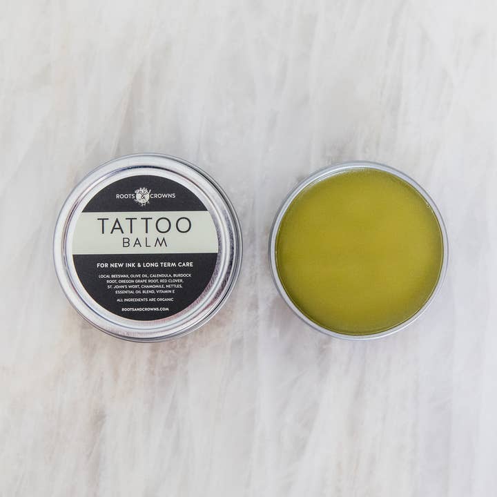 Tattoo Balm for wholesale by Roots & Crowns Apothecary