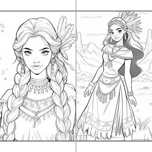 ColorFall Editions – wholesale Colouring and activity book – adult – Beautiful Native American Indian Coloring Book For Adults6