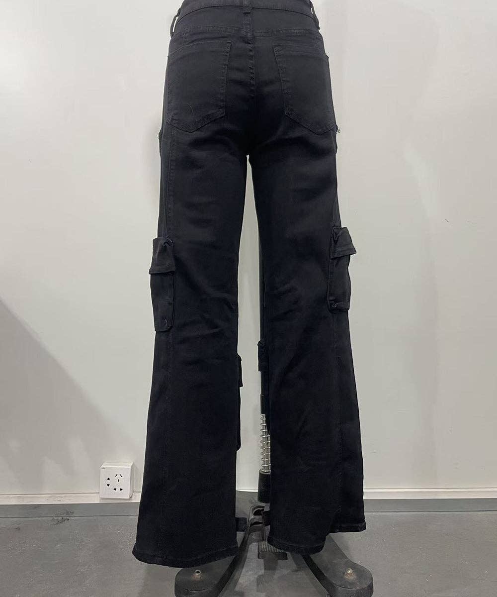 Aria Romance – wholesale Jeans – Women’s – Distressed Wash Cargo Jeans11