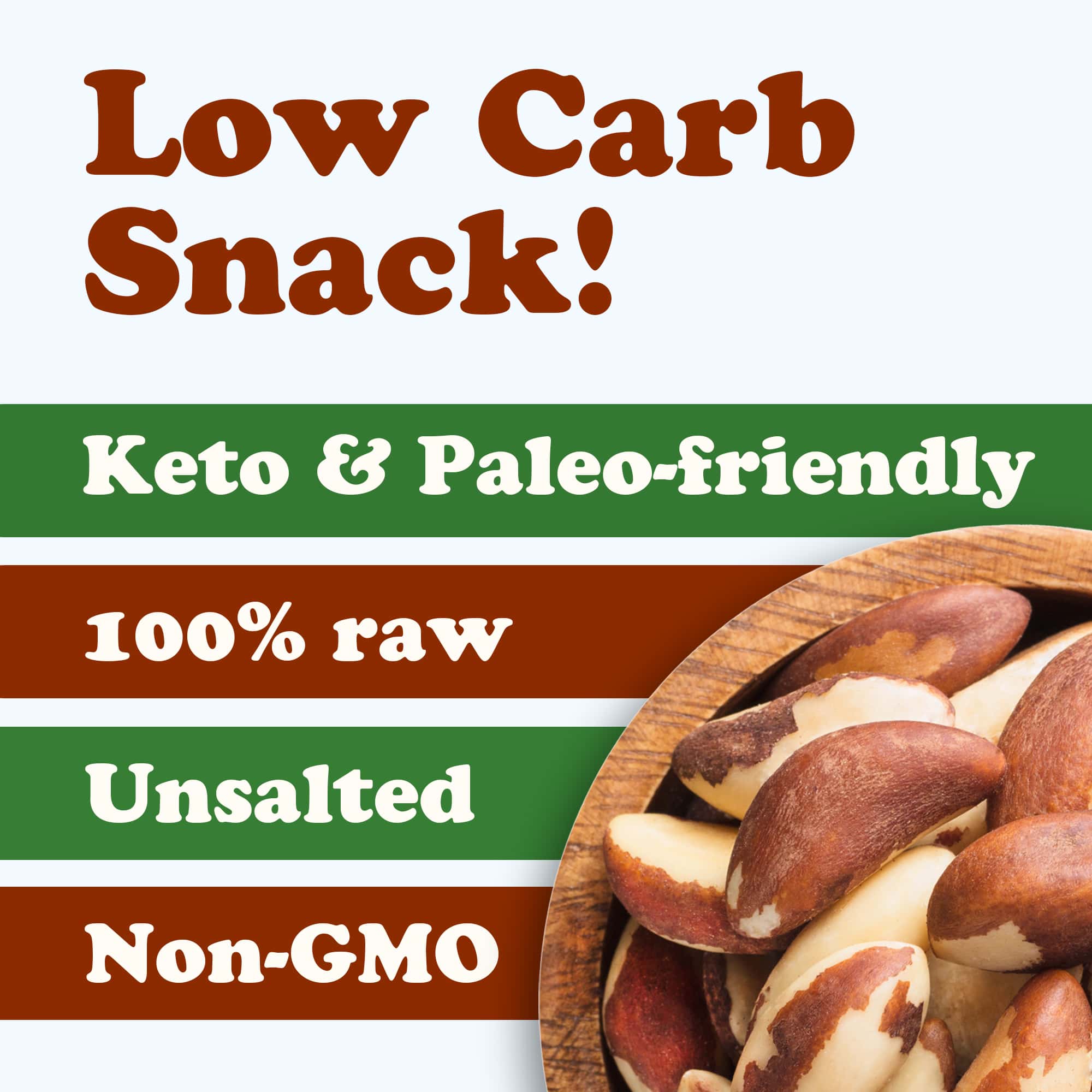 Food To Live - Venta al por mayor Frutos secos - Nueces crudas de Brasil: verificadas sin transgénicos, enteras, sin sal, kosher5