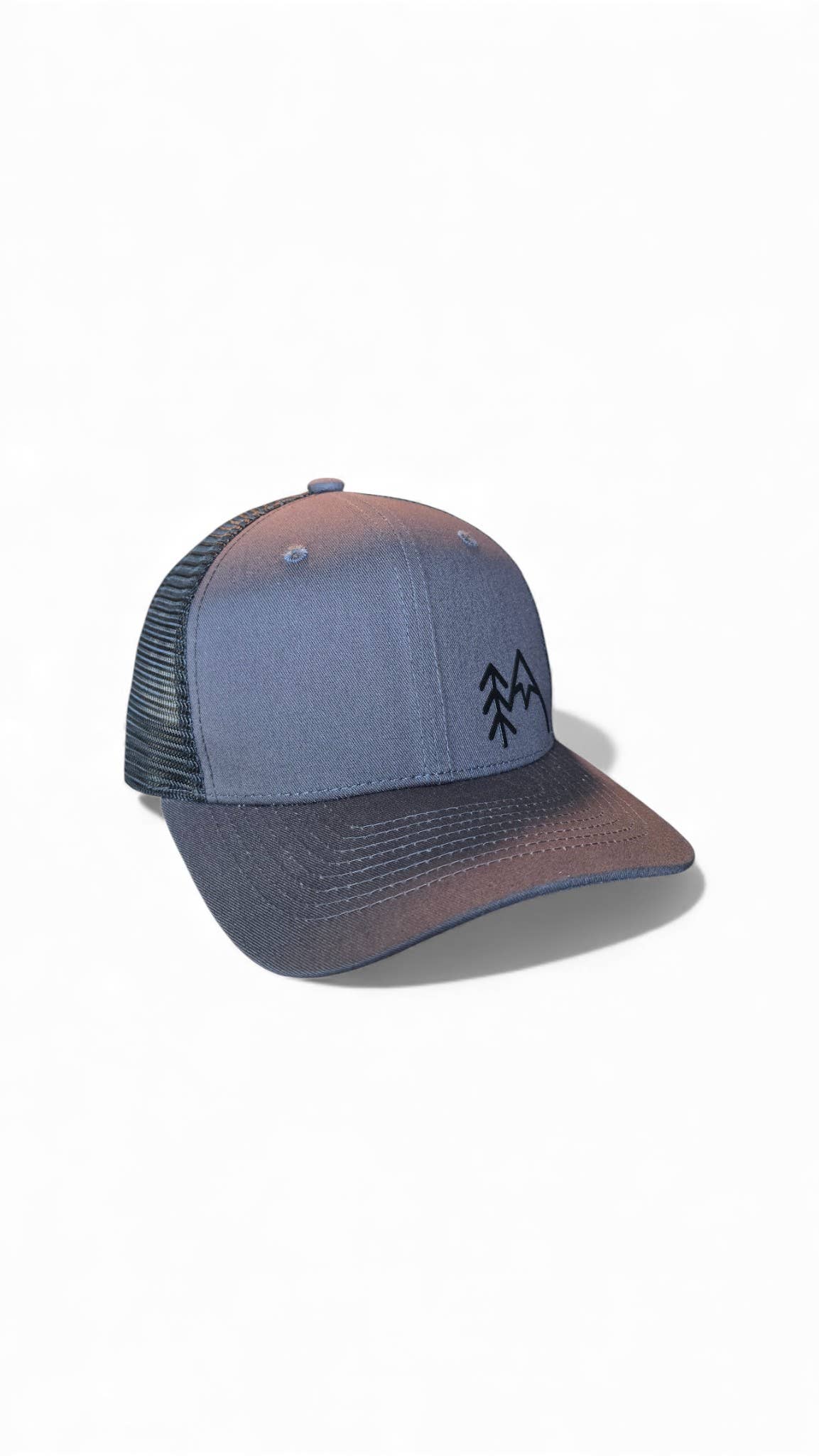 PNW Apparel - Wholesale Trucker Hat - Unisex - Mountains Trees Trucker Hat - Mesh Back Snapback Cap18