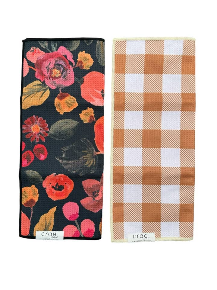 Sue/Sienna: 2 Double Sided-Hand Towels for wholesale by Crae.Home