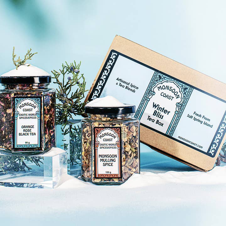 Winter Bliss Tea Box for wholesale by Monsoon Coast - Exotic World Spices