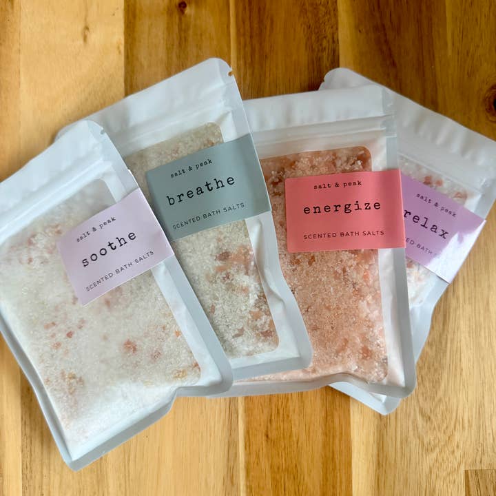 Sais de Banho de Tamanho de Viagem Perfeitos para Caixas de Presente ou Compra por Impulso por atacado de Salt & Peak