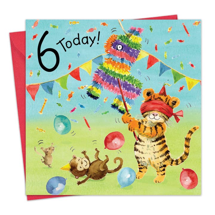 Twizler Ltd - Venta al por mayor Tarjetas de cumpleaños - Tarjeta de cumpleaños para 6 años, género neutro