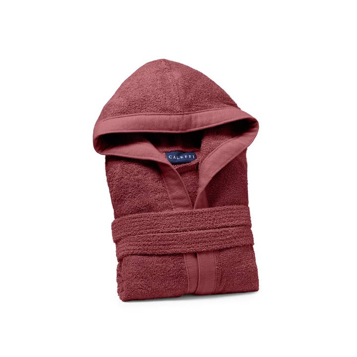 Peignoir à Capuche en Coton Doux Éponge Unie pour la vente par caleffi spa