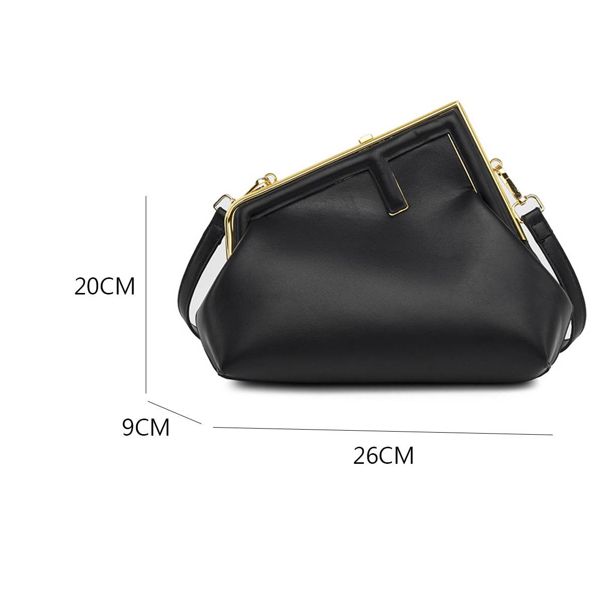ACCITY - Wholesale Shoulder Bag - Women's - RETRO SIMPLE METAL CLIP SHOULDER BAG_CWAB159812