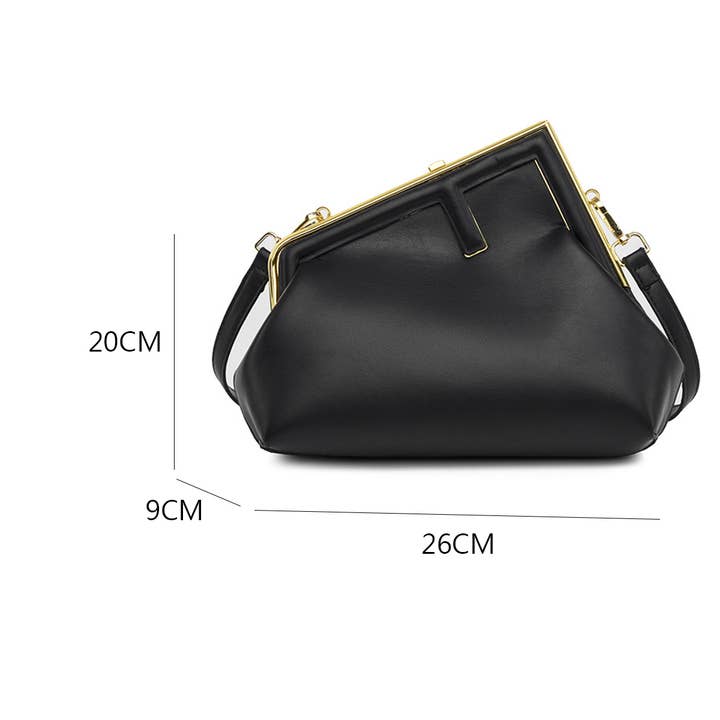 ACCITY - Wholesale Shoulder Bag - Women's - RETRO SIMPLE METAL CLIP SHOULDER BAG_CWAB159812