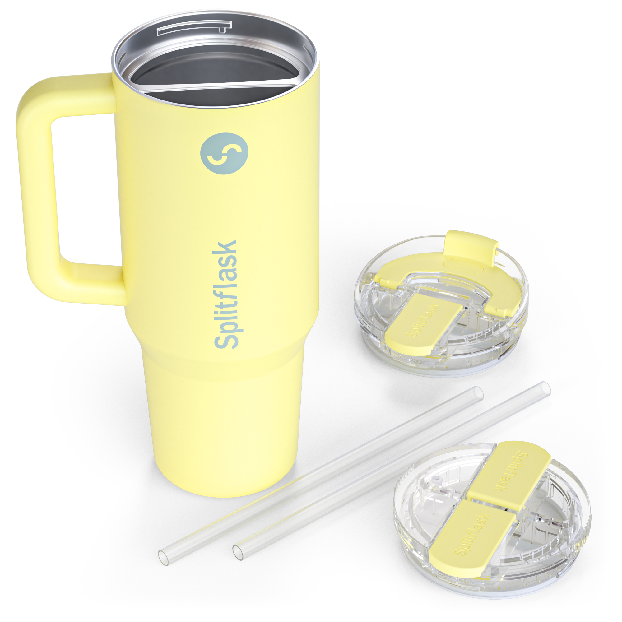 Splitflask - Wholesale Insulated Mug/Tumbler - DUAL CHAMBER 40oz TUMBLER w/ HANDLE (Ships in July)12