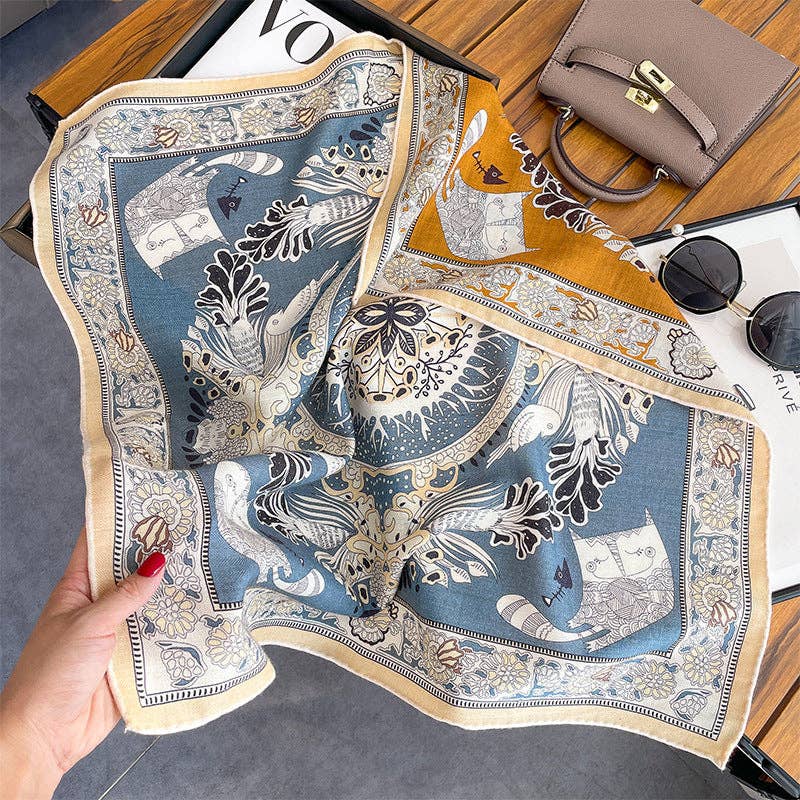 Marayn - Wholesale Scarf - Women's - Luxury Silk  Wool Scarf Chic Style 202523