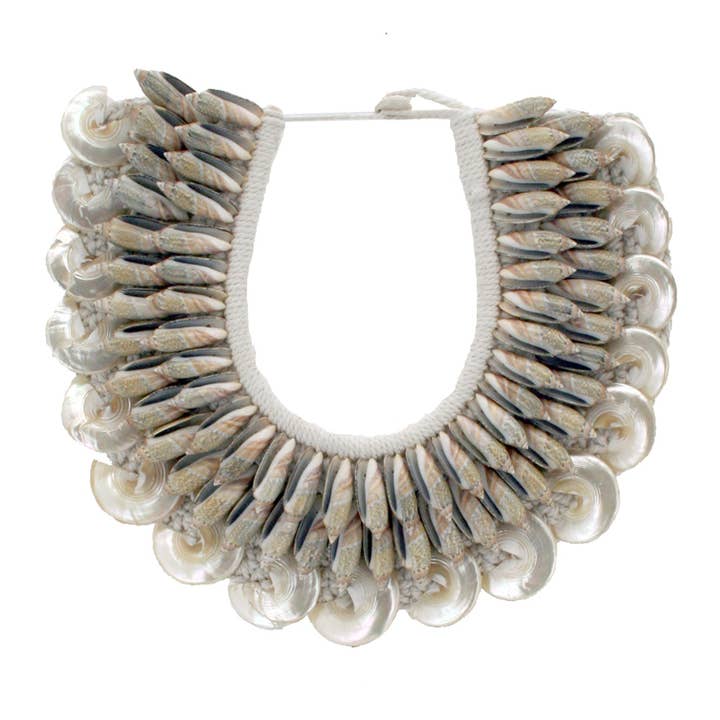 Polished Trochus Shell Necklace for wholesale by Modern World by Contrast Inc.