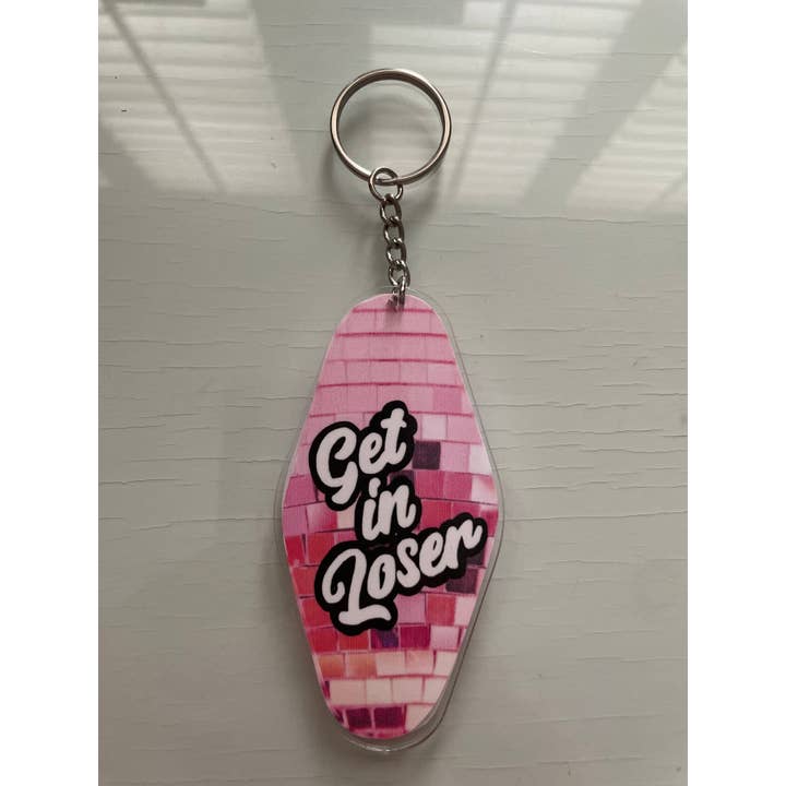 Mallory Taylor Designs - Wholesale Keychain - Women's - Get In Loser Keychain1