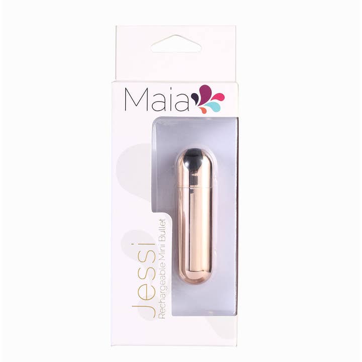 Maia Toys - Wholesale Sex Toy - Jessi Rechargeable Mini Bullet Sex Toy, Rose Gold3