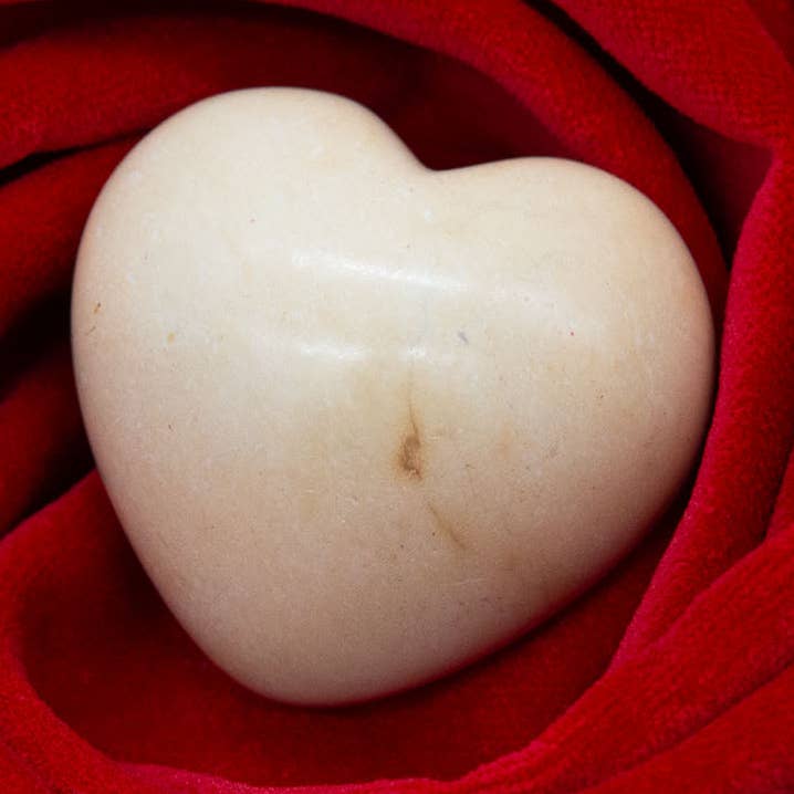 Natural Soapstone Heart for wholesale by Siesta