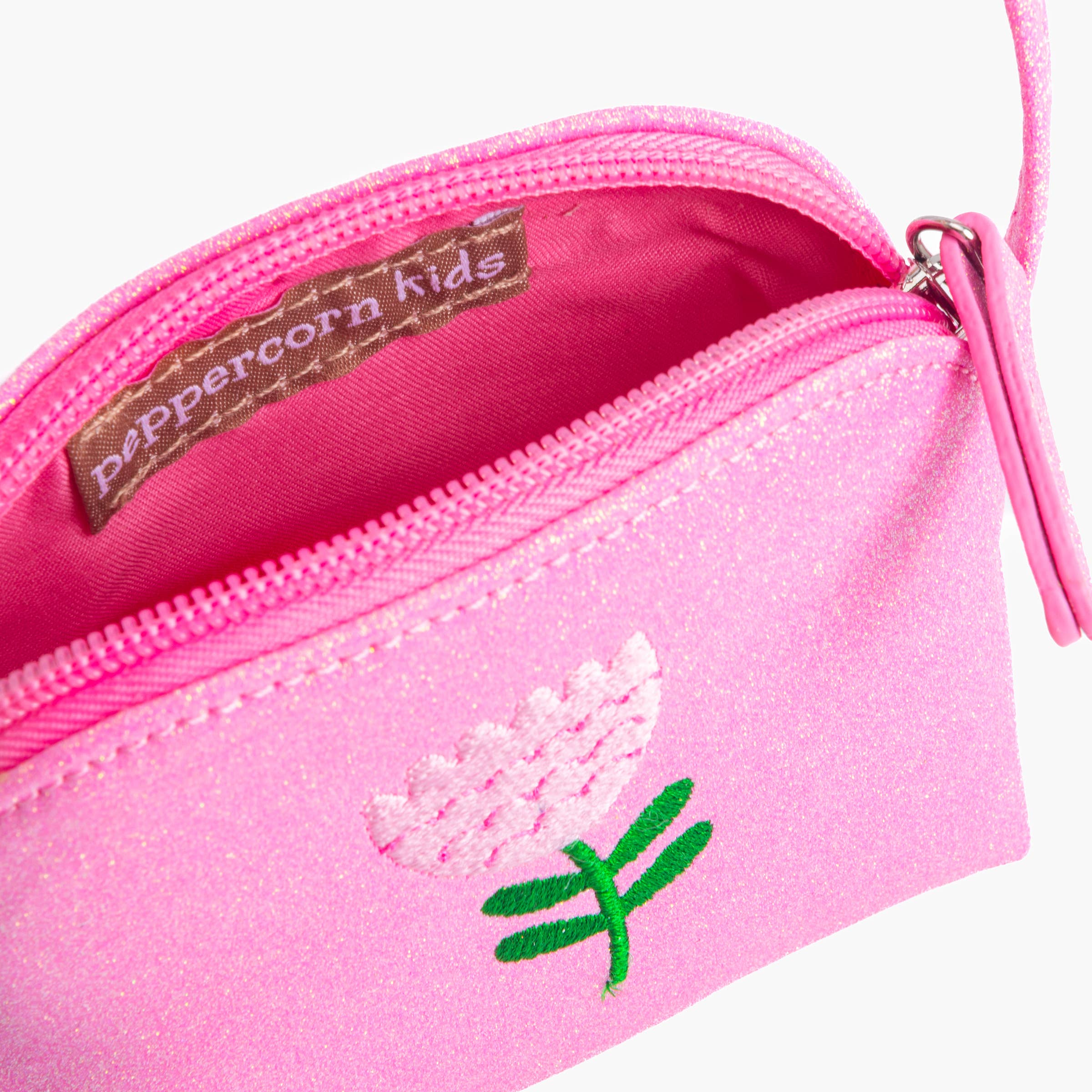 Peppercorn Kids - Wholesale Crossbody Bag - Kids - Sparkly Purse with Flower Embroidery for Girls 2-6 Years10