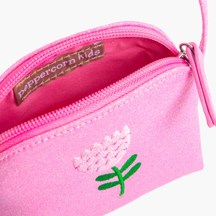 Peppercorn Kids - Wholesale Crossbody Bag - Kids - Sparkly Purse with Flower Embroidery for Girls 2-6 Years10