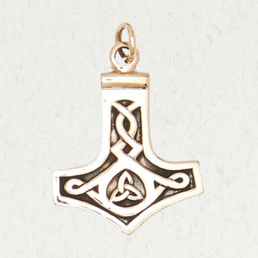 Norse Bronze Pendant Necklace – Thor’s Hammer for wholesale by Nirvana LLC