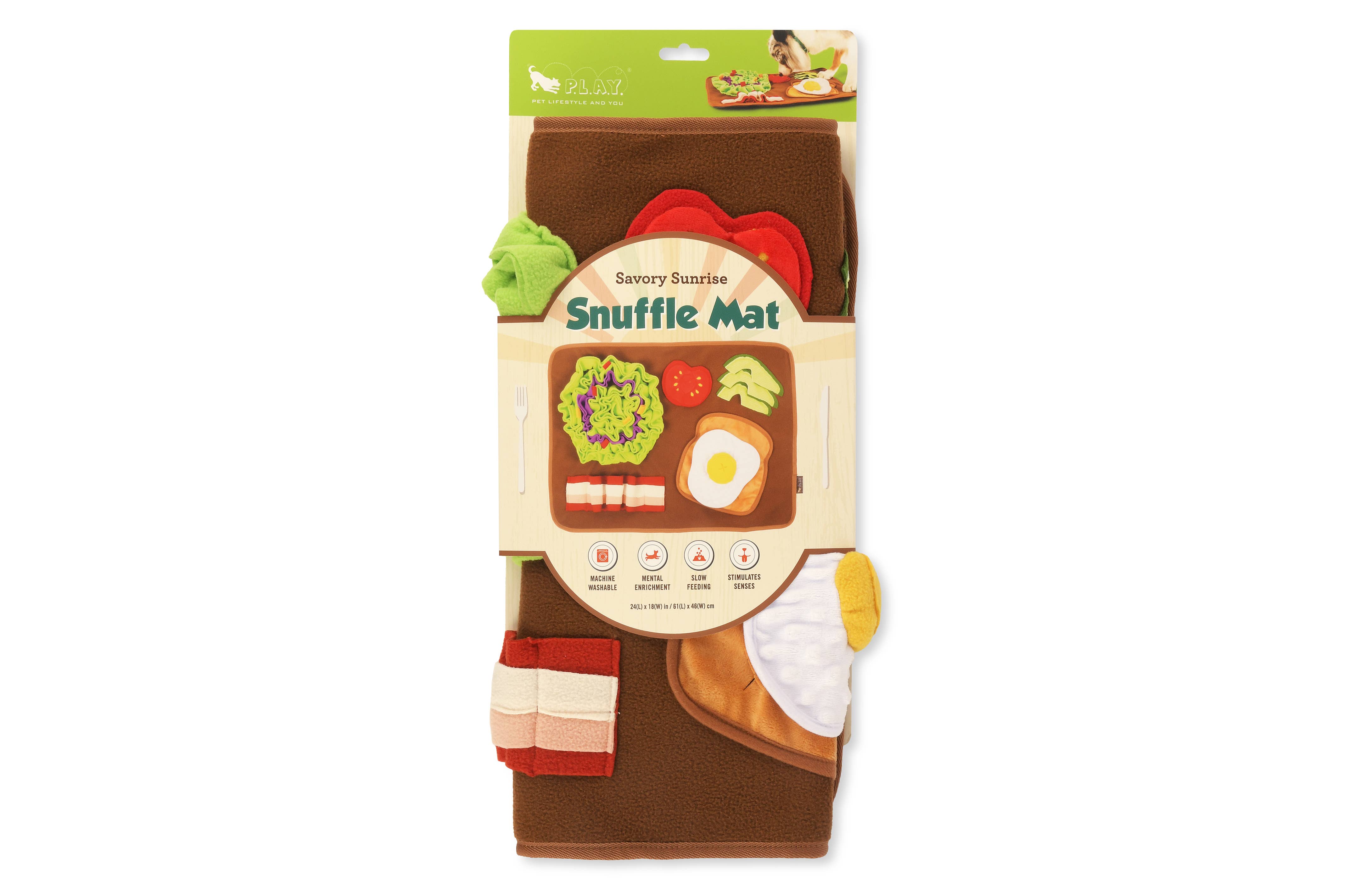 P.L.A.Y. Pet Lifestyle and You - Wholesale Pet Food Mat - Dog - Snuffle Mat - Savory Sunrise3