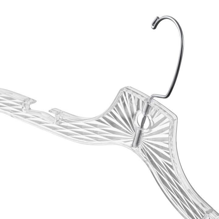 DEILSY - Wholesale Clothes Hangers - Crystal Clear Plastic Hangers (4 Pcs Per Paper Sleeve)5