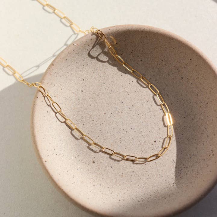 Token Jewelry - Wholesale Schakelketting - Cosette-ketting in 14k goud gevuld of sterling zilver